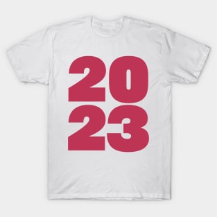 Color of the Year 2023 Viva Magenta Typography T-Shirt